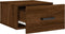 vidaXL - Nachtkastjes - 2 - st - wandgemonteerd - 35x35x20 - cm - bruin - eikenkleur