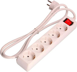 Power Socket - 5 sockets with Switch EDM Schuko (1,5 m)