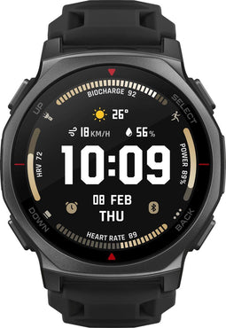 Amazfit T-Rex 3 Pro - Smartwatch - Militair-grade ontwerp - Zwart