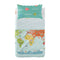 Happy Friday Sheet set 2 pieces World map 120x180 cm (Cot bed) Multicolor