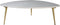 HSM Collection Salontafel Marseille - 90x60x36 cm - Wit/goud - Marmer/metaal