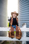 Great Pretenders Verkleedkledij Cowboy vest en beenlappen - Bruin - Maat 5-6 jaar