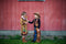 Great Pretenders Verkleedkledij Cowboy vest en beenlappen - Bruin - Maat 5-6 jaar