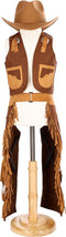 Great Pretenders Verkleedkledij Cowboy vest en beenlappen - Bruin - Maat 5-6 jaar