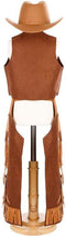Great Pretenders Verkleedkledij Cowboy vest en beenlappen - Bruin - Maat 5-6 jaar