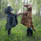 Great Pretenders Verkleedkledij Dilophosaurus cape met klauwen - Groen - Maat 4-6 jaar
