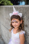 Great Pretenders Verkleedkledij Eerhoorn jurk met hoofdband - Roze - Maat 3-4 jaar