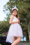 Great Pretenders Verkleedkledij Eerhoorn jurk met hoofdband - Roze - Maat 3-4 jaar