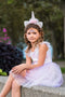 Great Pretenders Verkleedkledij Eerhoorn jurk met hoofdband - Roze - Maat 5-6 jaar