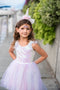Great Pretenders Verkleedkledij Eerhoorn jurk met hoofdband - Roze - Maat 3-4 jaar