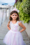 Great Pretenders Verkleedkledij Eerhoorn jurk met hoofdband - Roze - Maat 5-6 jaar