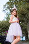 Great Pretenders Verkleedkledij Eerhoorn jurk met hoofdband - Roze - Maat 5-6 jaar