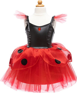 Great Pretenders Verkleedkledij Lieveheersbeestjes jurk met hoofdband - Rood