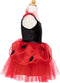 Great Pretenders Verkleedkledij Lieveheersbeestjes jurk met hoofdband - Rood