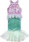 Great Pretenders Verkleedkledij Misty Zeemeermin jurk - Multi - Maat 7-8 jaar