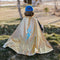 Great Pretenders Verkleedkledij Omkeerbare Holografische Bliksem cape - Multi - Maat 5-6 jaar