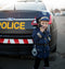 Great Pretenders Verkleedkledij Politie vest met hoed en walkie - Blauw - Maat 5-6 jaar
