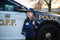 Great Pretenders Verkleedkledij Politie vest met hoed en walkie - Blauw - Maat 5-6 jaar