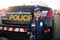 Great Pretenders Verkleedkledij Politie vest met hoed en walkie - Blauw - Maat 5-6 jaar