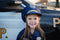 Great Pretenders Verkleedkledij Politie vest met hoed en walkie - Blauw - Maat 5-6 jaar