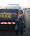 Great Pretenders Verkleedkledij Politie vest met hoed en walkie - Blauw - Maat 5-6 jaar