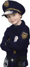 Great Pretenders Verkleedkledij Politie vest met hoed en walkie - Blauw - Maat 5-6 jaar