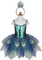 Great Pretenders Verkleedkledij Pretty Peacock - Jurk met diadeem - 5/6 jaar