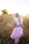 Great Pretenders Verkleedkledij Regenboog sequins rok met vleugels en toverstok - Multi - Maat 4-6 jaar