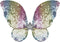 Great Pretenders Verkleedkledij Regenboog sequins rok met vleugels en toverstok - Multi - Maat 4-6 jaar