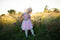 Great Pretenders Verkleedkledij Regenboog sequins rok met vleugels en toverstok - Multi - Maat 4-6 jaar