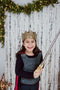 Great Pretenders Verkleedkledij Ridder cape met borstplaat en kroon - Multi - Maat 5-6 jaar