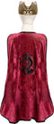 Great Pretenders Verkleedkledij Ridder cape met borstplaat en kroon - Multi - Maat 5-6 jaar