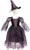 Great Pretenders Verkleedkledij Spider Witch - Heksenjurk met hoed - Paars - Maat 3-4 jaar