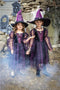 Great Pretenders Verkleedkledij Spider Witch - Heksenjurk met hoed - Paars - Maat 3-4 jaar