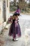 Great Pretenders Verkleedkledij Spider Witch - Heksenjurk met hoed - Paars - Maat 3-4 jaar