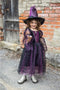 Great Pretenders Verkleedkledij Spider Witch - Heksenjurk met hoed - Paars - Maat 3-4 jaar
