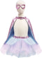 Great Pretenders Verkleedkledij Super-Duper Tutu met cape en masker - Roze/Blauw - Maat 4-6 jaar