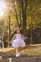 Great Pretenders Verkleedkledij Super-Duper Tutu met cape en masker - Roze/Blauw - Maat 4-6 jaar