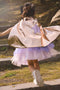 Great Pretenders Verkleedkledij Super-Duper Tutu met cape en masker - Rose Gold/Lila - Maat 4-6 jaar