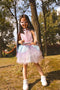 Great Pretenders Verkleedkledij Super-Duper Tutu met cape en masker - Roze/Blauw - Maat 4-6 jaar