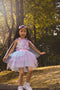 Great Pretenders Verkleedkledij Super-Duper Tutu met cape en masker - Roze/Blauw - Maat 4-6 jaar