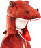 Great Pretenders Verkleedkledij T-Rex cape met klauwen - 5/6 jaar - Rood - Maat 5-6 jaar