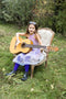 Great Pretenders Verkleedkledij Taylor Swift Eras jurk met vleugels - Paars - Maat 5-6 jaar
