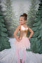 Great Pretenders Verkleedkledij Tutu Ballet jurk - Rose gold - Maat 5-6 jaar