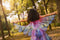 Great Pretenders Verkleedkledij Twirl Vlinder jurk met vleugels - Multi - Maat 5-6 jaar