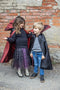 Great Pretenders Verkleedkledij Vampieren cape - Zwart/Rood - Maat 3-4 jaar