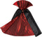 Great Pretenders Verkleedkledij Vampieren cape - Zwart/Rood - Maat 3-4 jaar