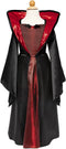 Great Pretenders Verkleedkledij Vampieren jurk - Zwart/Rood - Maat 7-8 jaar
