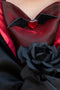 Great Pretenders Verkleedkledij Vampieren jurk - Zwart/Rood - Maat 7-8 jaar