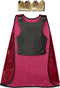 Great Pretenders Verkleedkledij Zilveren Ridder tuniek met cape - Multi - Maat 5-6 jaar